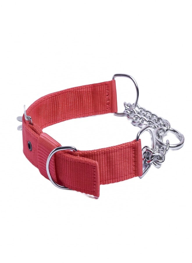 VIPCOLLECTION VIP Collection Premium Stainless Steel Dog Choke Collar for Gentle Training and Control fo All Breed Dogs Color-Red (Small) - Image 3